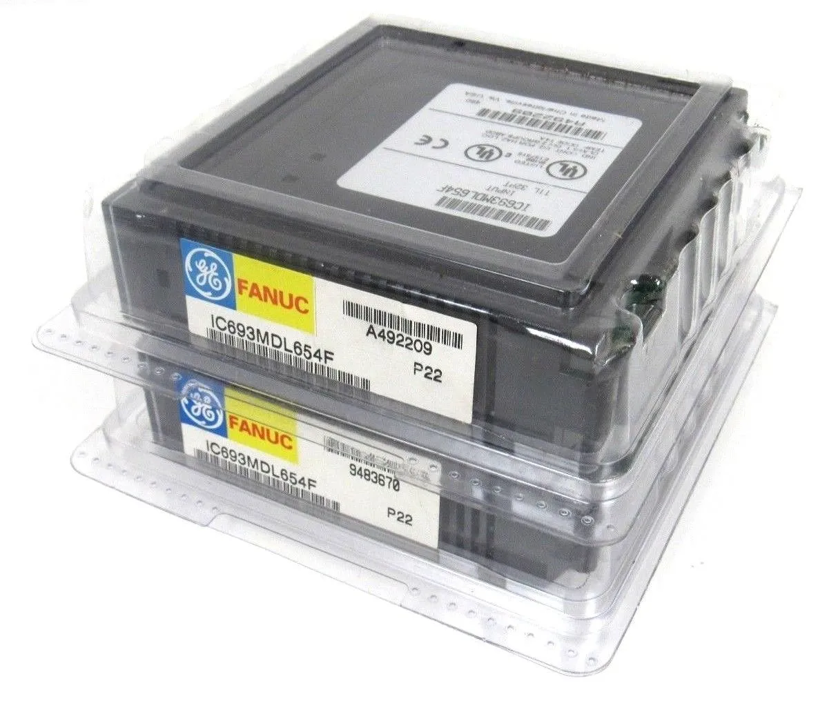 2 NEW SEALED GE FANUC IC693MDL654F MODULES