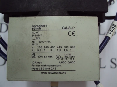 USED Sprecher + Schuh CA3-16C