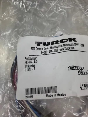 TURCK FKM 4.6-0.5 (ID-No. U1117-5) Connection Module. 5E-34/1