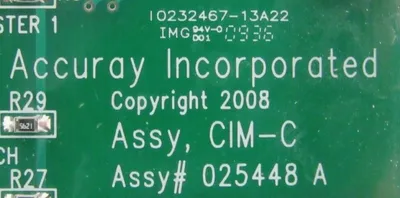 USED ACCURAY INCORPORATED 025445 CIRCUIT BOARD REV.B 025448A
