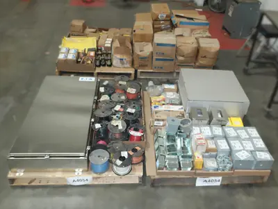 4 PALLETS OF ASSORTED CONDUIT, ENCLOSURES