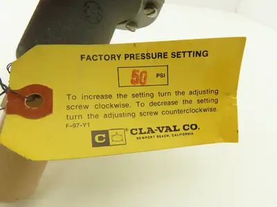 Cla-Val CRL 7923101F Pressure Relief Diaphragm Control Valve 0-75PSI 3/4"NPT