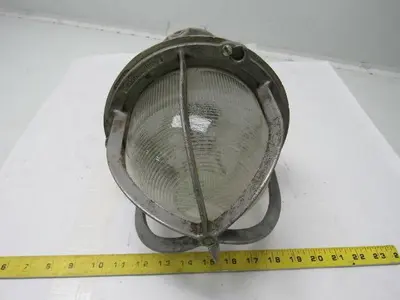 Crouse Hinds  Vintage Electric Light Fixture For Hazardous Locations 9" Dia.
