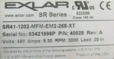 USED EXLAR SR41-1202MFM-EM2-268-XT LINEAR ACTUATOR 40028