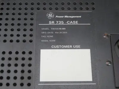 Used GE SR735-CASE Relays & Switches Texas US | Aucto #1308321