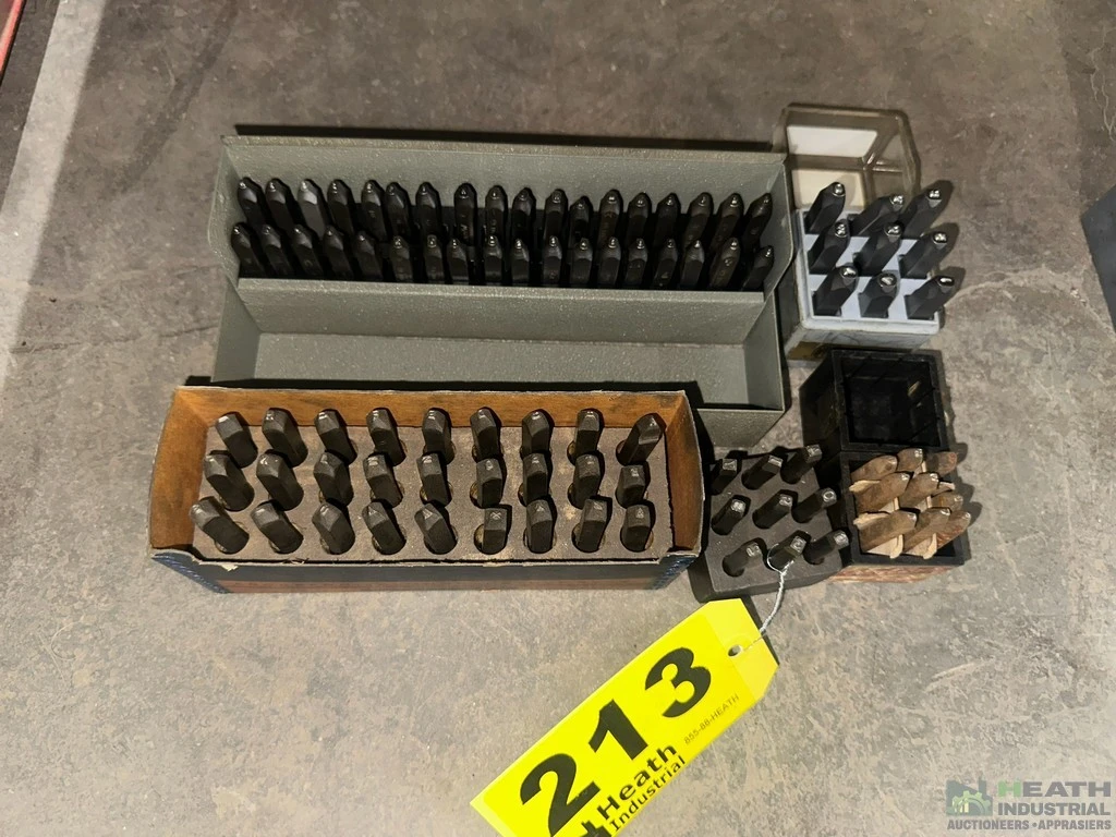 Used _UNKNOWN_ LETTER & NUMBER STAMPS Punches & Dies Illinois US | Heath Industrial Auction Services #1420046