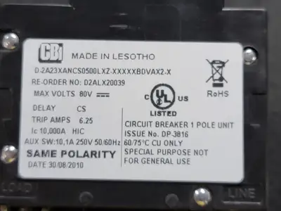 USED CBI ELECTRIC D2ALX20039