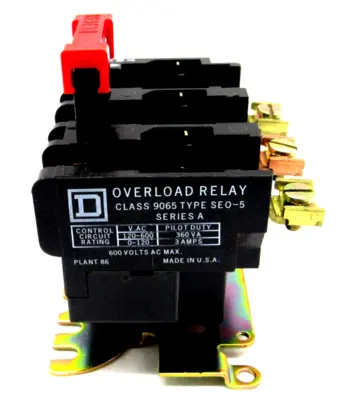 NEW SQUARE D 9065-SEO5 OVERLOAD RELAY SERIES A 9065SEO5