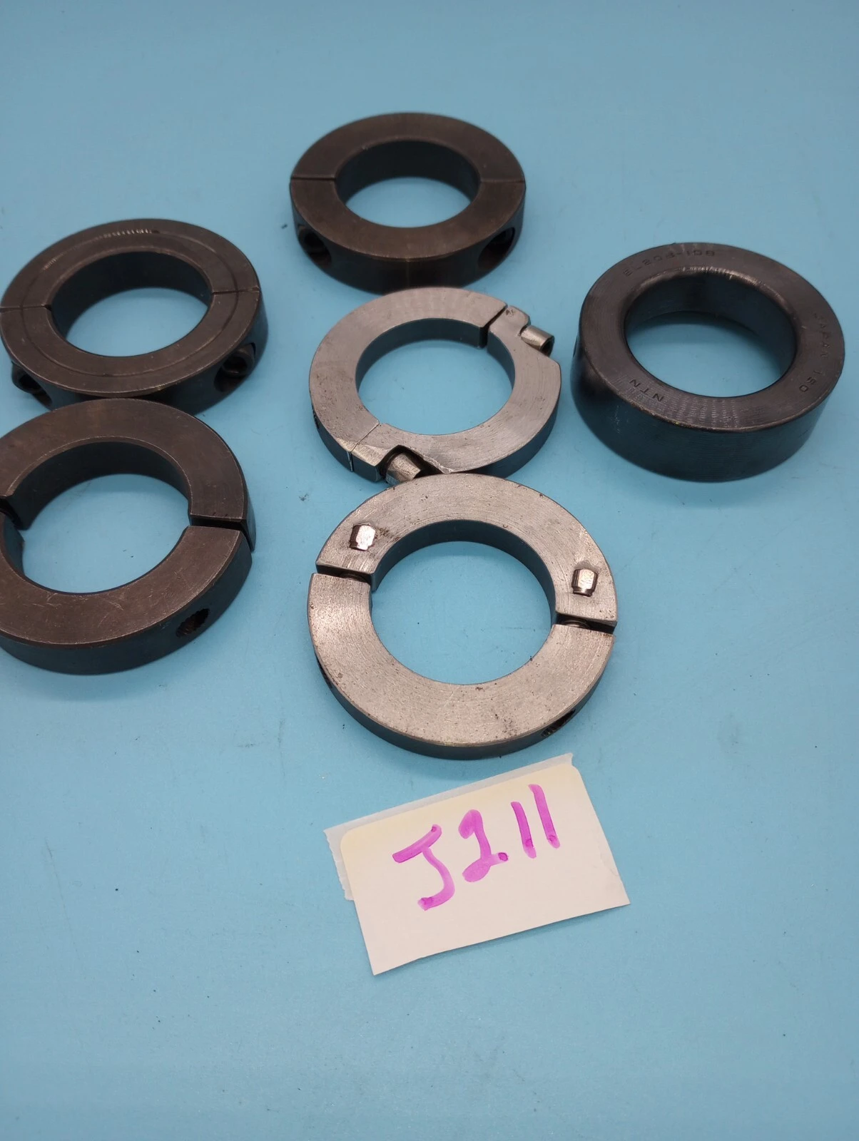 LOT OF 6  USED Metal  Shaft Collar  Clamp