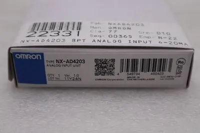 New Omron NX-AD4203 Analog Input Unit NXAD4203 In Box STOCK GF-573A