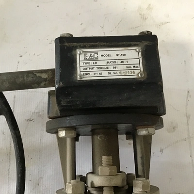BDK butterfly valve MODEL QT-100 RATIO 40:1