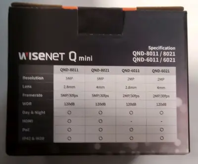 Used Wisenet QND-8011 Security Cameras US | Infinity wholesale & Supply LLC #1305806