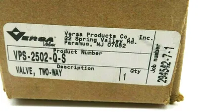 NEW VERSA VPS-2502-Q-S TWO-WAY VALVE VPS2502QS