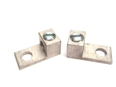 USED BURNDY 1.06" ALUMINUM MECHANICAL CONNECTOR LUG 6-14 AWG