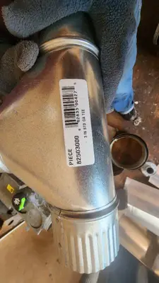 Mixed HVAC Parts and Supplies including Vent Pipes, Elbows, and Fittings