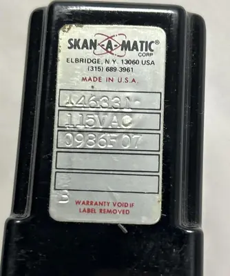 Used SKAN-A-MATIC 146331 Miscellaneous Equipment (Electrical & Power) | Surplus Asset Holdings #1199750