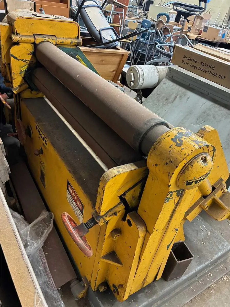 48" x 5/16" WYSONG MODEL #D-48 POWERED PLATE BENDING ROLL: YOBRO #24998