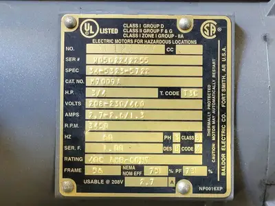 USED BALDOR M7009A