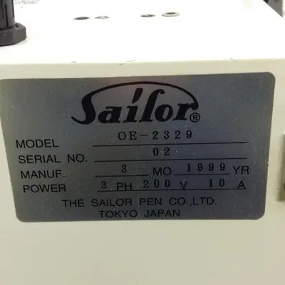 USED THE SAILOR PEN CO. OE-2329