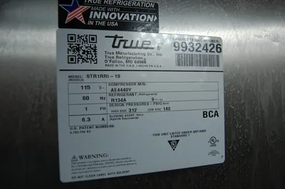 142-0882 True STR1RRI-1S Spec Series 35" Stainless Self-Contained Cooler