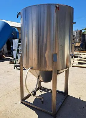 Tank, 400 Gallon, 304 Stainless Steel, Jacketed, Cone Bottom - #S745258