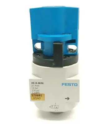 USED FESTO MANUAL ON-OFF VALVE 3 PORT G 1/8" 0-1.6MPA 170681