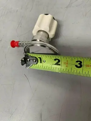 USED ITT PURE-FLO SAMPLE VALVE W/ 2" INLET & 1/4" OUTLET