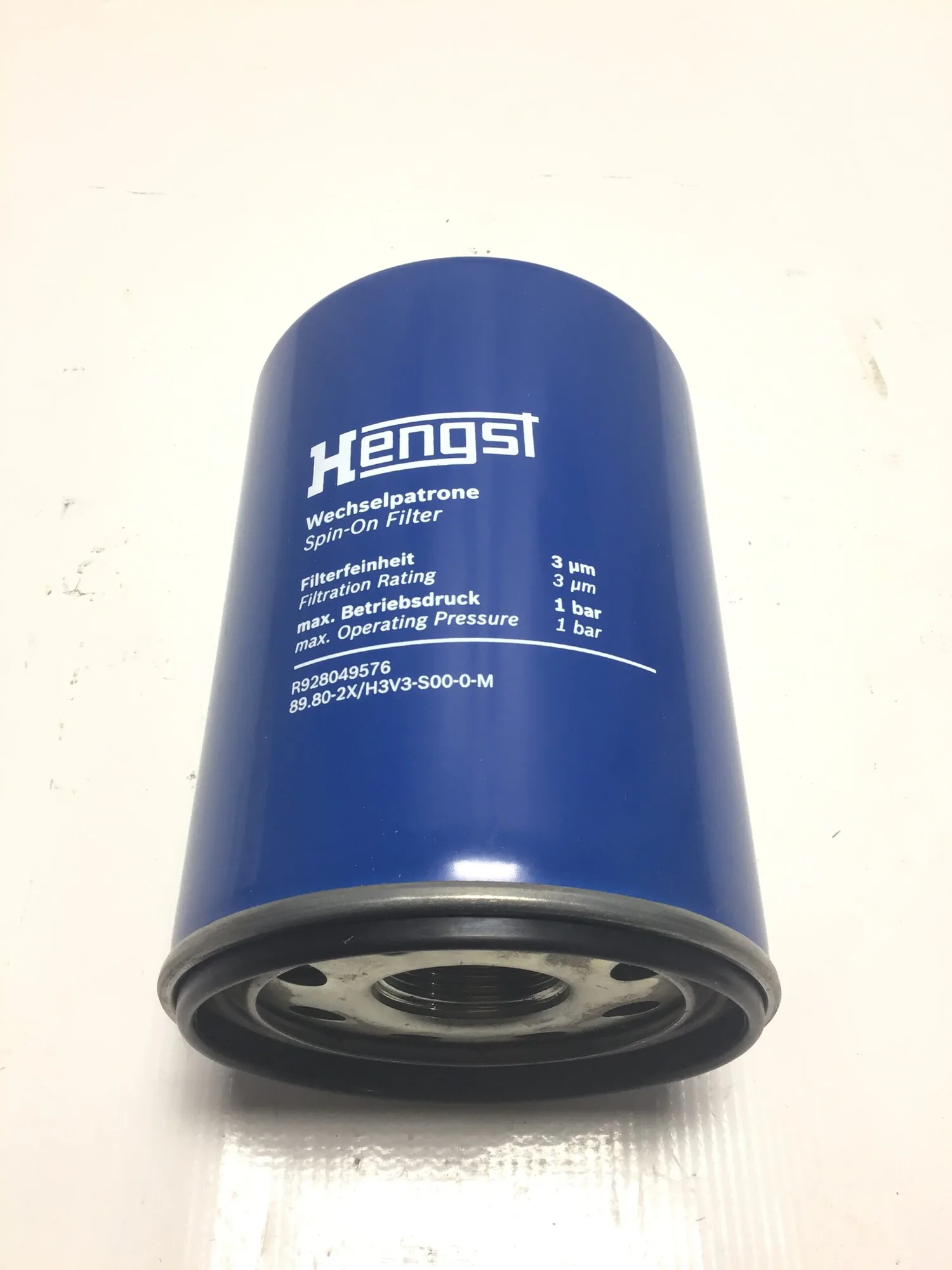 Hengst R298049576 Spin-on Oil Filter 1 Bar Filtration Rating 3″ (Lot of 2)