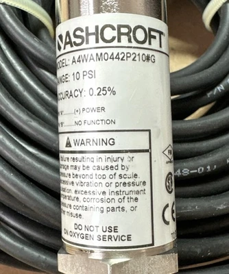 NEW Ashcroft A4WAM0442P210#G