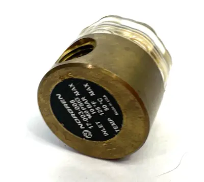 USED NORGREN COMPACT FLOW INDICATOR, IN-LINE, 1/4" NPT