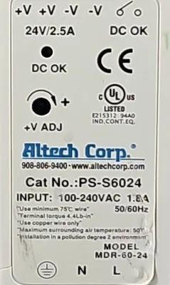 Used Altech Corp _UNKNOWN_ Power Supplies South Carolina US | Palmetto Automation #1163582