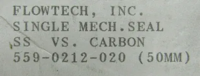 NEW FLOWTECH 559-0212-020 MECHANICAL SEAL 50MM 5590212020