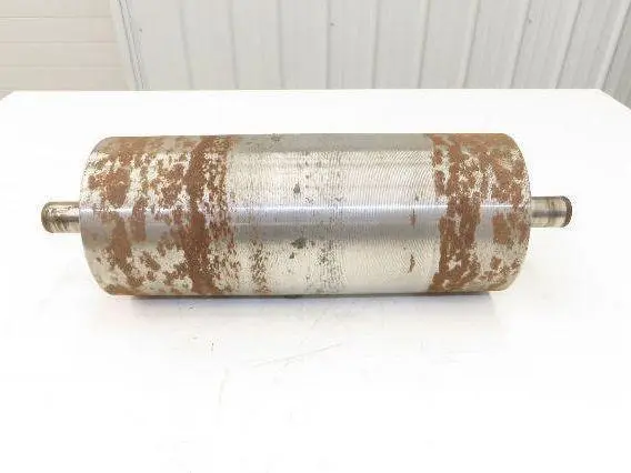 Hytrol 6"x 14" Crowned Tail Pulley for 18" Conveyor 15"BF 8" Belt Under Roller
