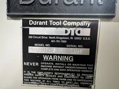 NEW 2001 DURANT MD-401-U / VSMD20-DC