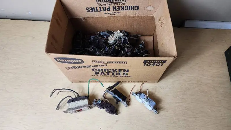 Used Electrical Outlets and Switches Lot