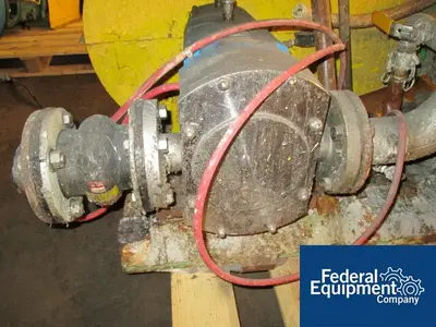 USED LOBEFLO 2.5" LOBEFLO ROTARY LOBE PUMP, S/S