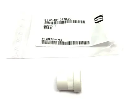 6183401022200 | Harting 61834010220 Y-Junction Box Blind Grommet WHITE - New Other