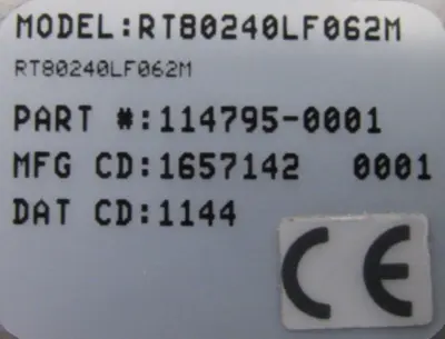 NEW DYNAPAR 114795-0001 ENCODER MODULE RT80240LF062M 1147950001