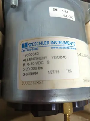 New | in-Stock WESCHLER 19500542 Meters - Misc Ohio US | Surplus Asset Holdings #1236086