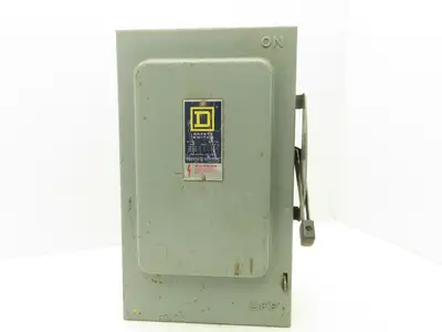 Square D HU461 30A 600V Disconnect Non-Fused