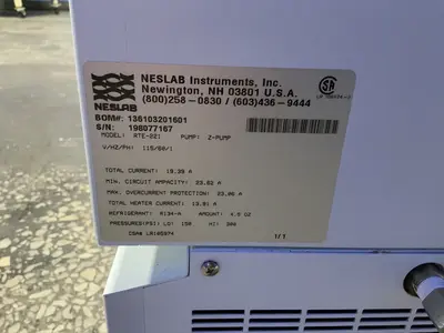 Used NESLAB RTE221 Misc Plastics Equipment Ohio US | HGR 24 #1325221