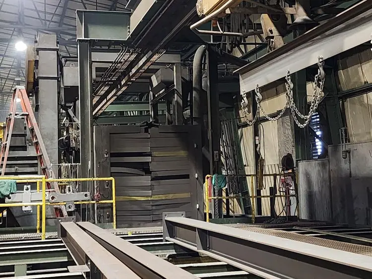 Used 1988 PANGBORN ES-1860 Monorail Hanger Shot Blaster Pennsylvania US | Shot Blasting Equipment #470205