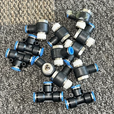 Extra Large Assorted Lot of Connectors Various Elbows,Tees,Straight,etc