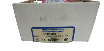 NEW LOT OF 10 FERRAZ SHAWMUT TR50R TIME DELAY FUSES
