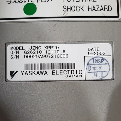 Used Yaskawa JZNC-XPP20 Misc Industrial Equipment California US | American Industrial Supply Co. #1377023