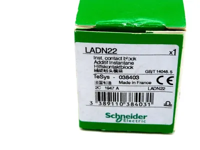 NEW SCHNEIDER ELECTRIC LADN22 CONTACT BLOCK