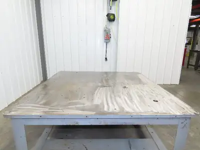 15/16" Steel Top Machine Base Welding Table Work Bench 54x54x28-3/4"