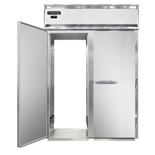 Continental DL2WI-RT-E Full Height Insulated Roll Thru Heated Cabinet W/ (1) Rack Capacity, 208-230v/1ph