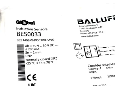 New | in-Stock Balluff BES M08MI-POC20B-S49G Proximity Sensors Michigan US | Maverick Industrial Sales #1389117