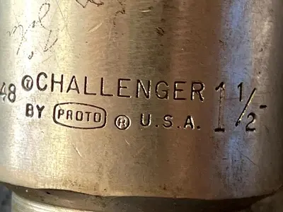1848 CHALLENGER BY PROTO 1 1/2" SOCKET 3/4" DRIVE 12 PT MADE IN USA